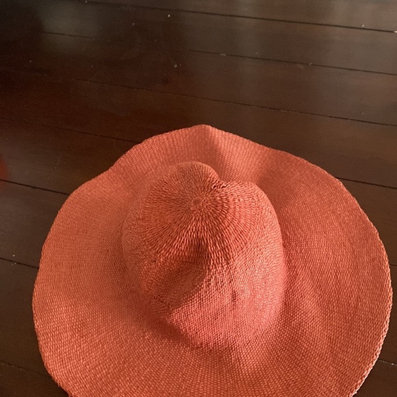 Hat straw pink orange beige white nice design - Picture 7 of 8